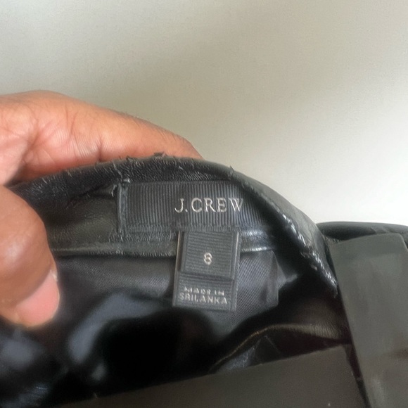 J Crew Vegan Leather Pleated Skirt - Picture 7 of 7